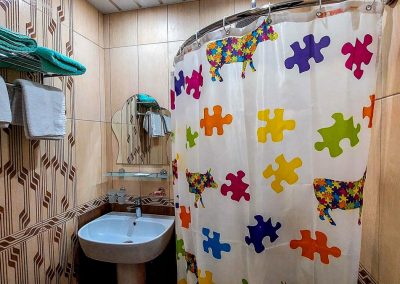 Ванная комната в номере стандарт в санатории Тарханы город Пятигорск - фотография